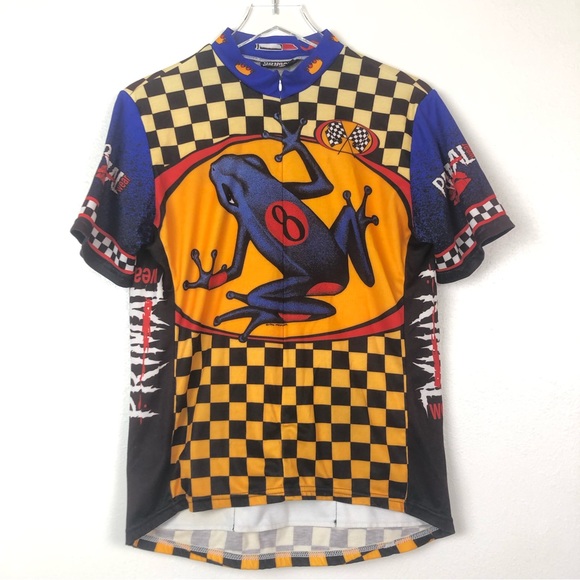 Vintage Primal Wear Cycling Jersey Poison Dart Frog 1996 - Picture 1 of 4